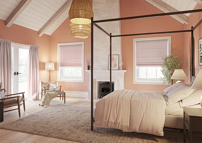 Oslo, Baby Pink - Twist&Fit Roman Blind - Image 7